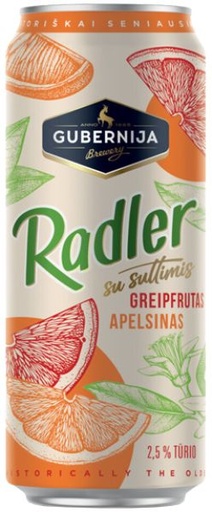 GUBERNIJA BEER RADLER 0.5L 2.5% 